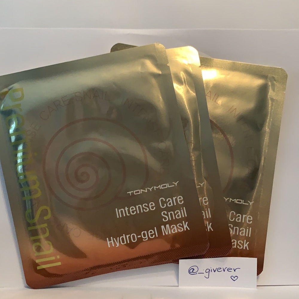 3p TonyMoly Intense Care Snail Hydro-Gel Masks